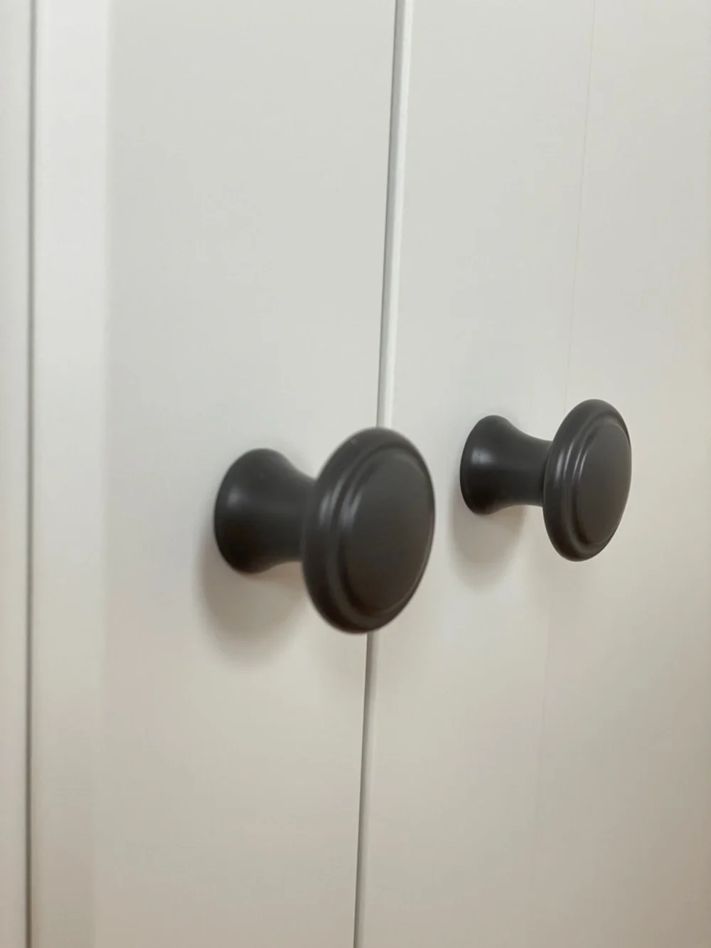 2 IKEA HAUGA Cabinet Knobs, matte black